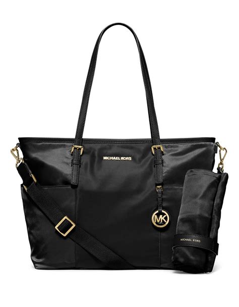 michael kors jet set diaper bag black|Michael Kors diaper bag baby.